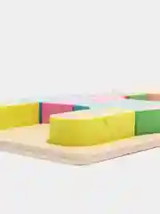 Желтый пазлы деревянные/Развивающая игра для детей/Пазлы для самых маленьких/Крупные пазлы