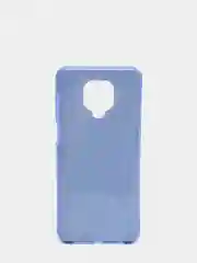 Синий чехол силиконовый с блестками для  Xiaomi Redmi Note 9 Pro / Note 9S Противоударный чехол