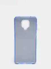 Синий чехол силиконовый с блестками для  Xiaomi Redmi Note 9 Pro / Note 9S Противоударный чехол