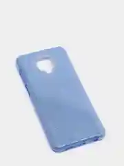 Синий чехол силиконовый с блестками для  Xiaomi Redmi Note 9 Pro / Note 9S Противоударный чехол