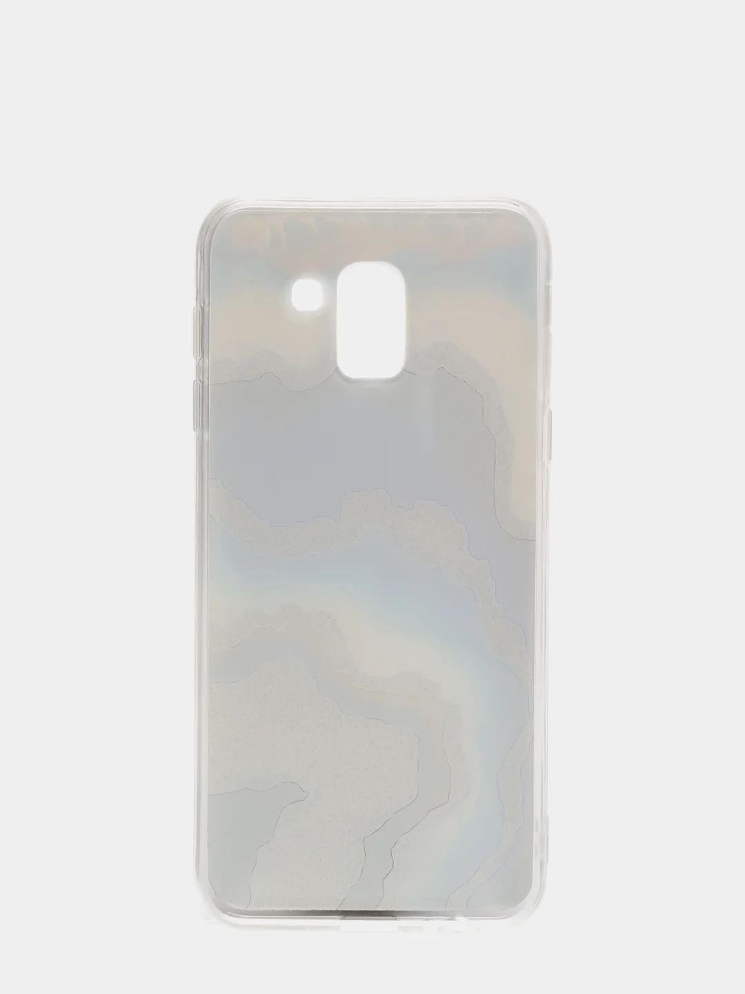 Золотой чехол Samsung Galaxy J6, Самсунг Галакси Джи6 2018 силиконовый с мраморным рисунком