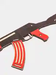 Красный автомат сувенирный "АК-47" деревянный