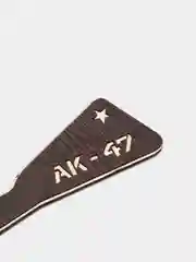 Коричневый автомат сувенирный "АК-47" деревянный