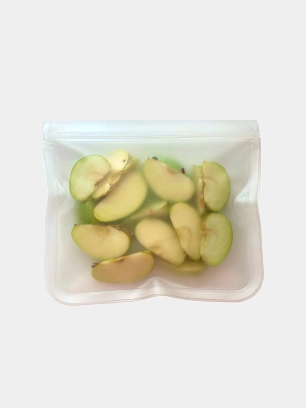 Силиконовый зип пакет для хранения и заморозки продуктов