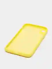 Желтый чехол на iPhone 11, 13, 12, XR, Pro, Max, Mini, бархатный