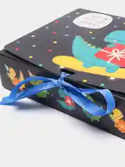 Темно-синий коробка складная, подарочная, семейная