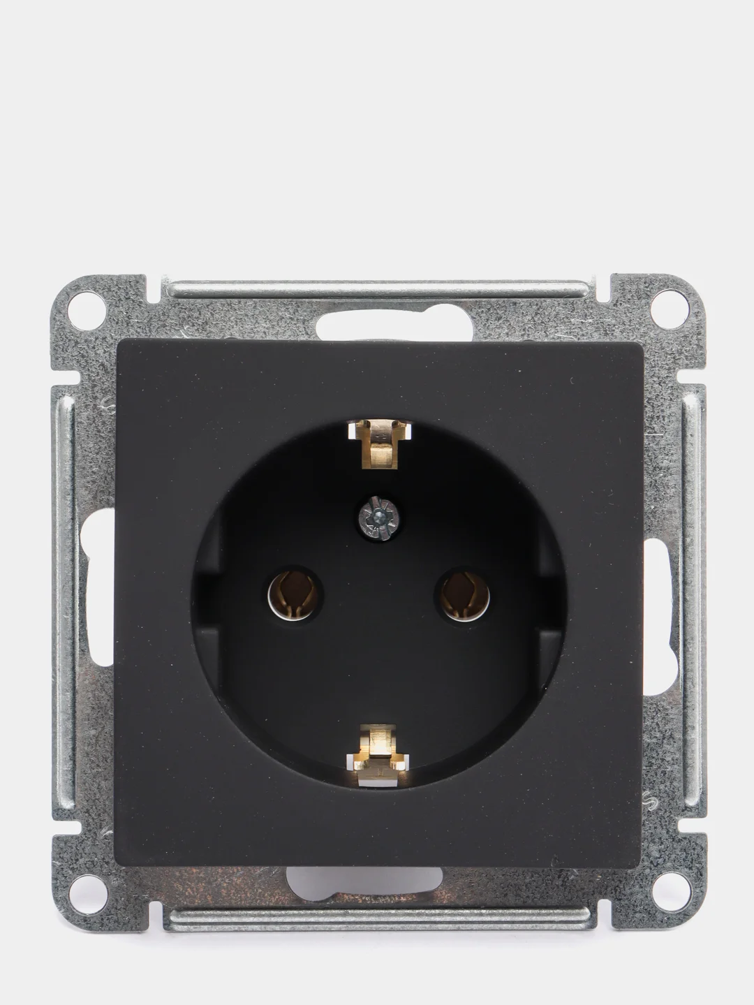Розетка Schneider Electric AtlasDesign с заземлением, 16А, механизм, карбон, ATN001043