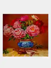 Коралловый алмазная мозайка, 25х25 см