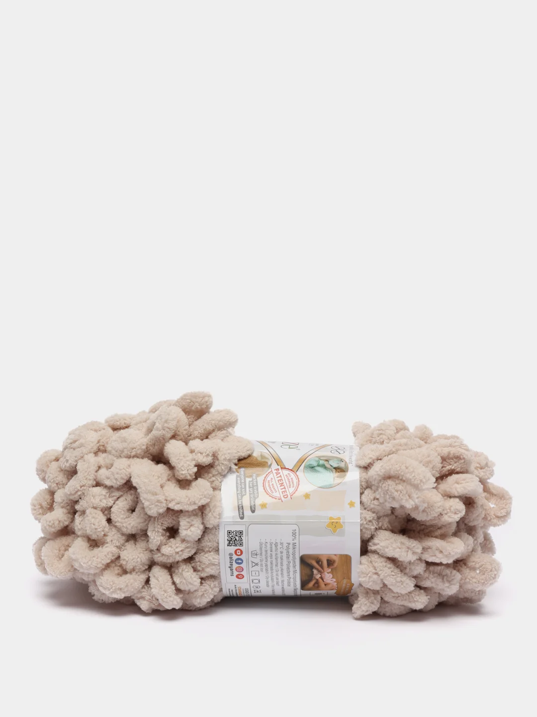 Пряжа Alize Puffy, петельки большие, микрополиэстер, 100 г, 9 м