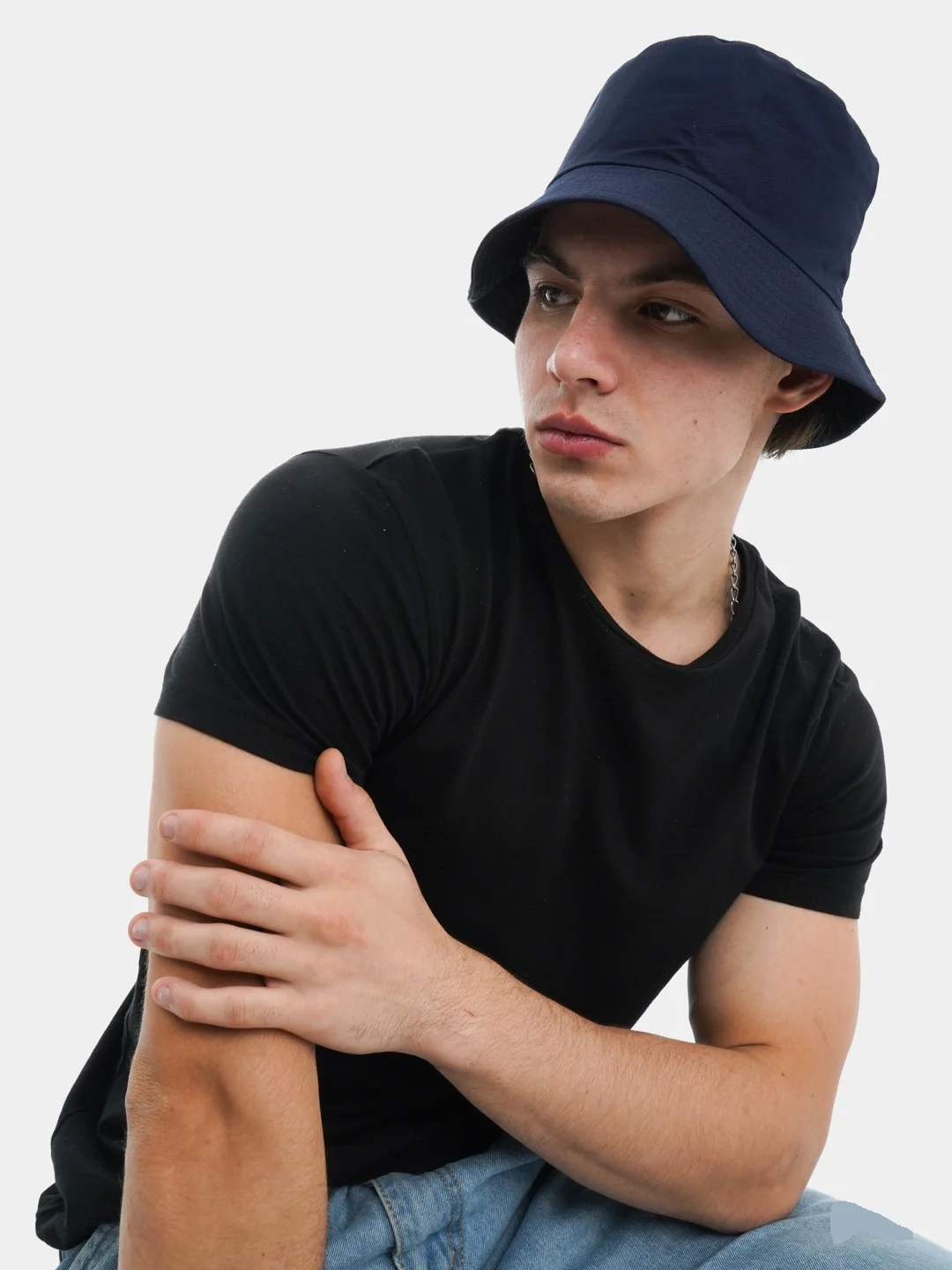 Индиго панама женская и мужская, шляпа летняя, осенняя, весенняя, bucket, головной убор