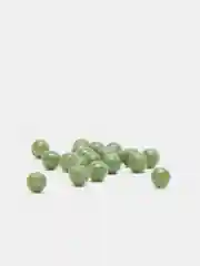 Зеленый бусины резиновые стопорные