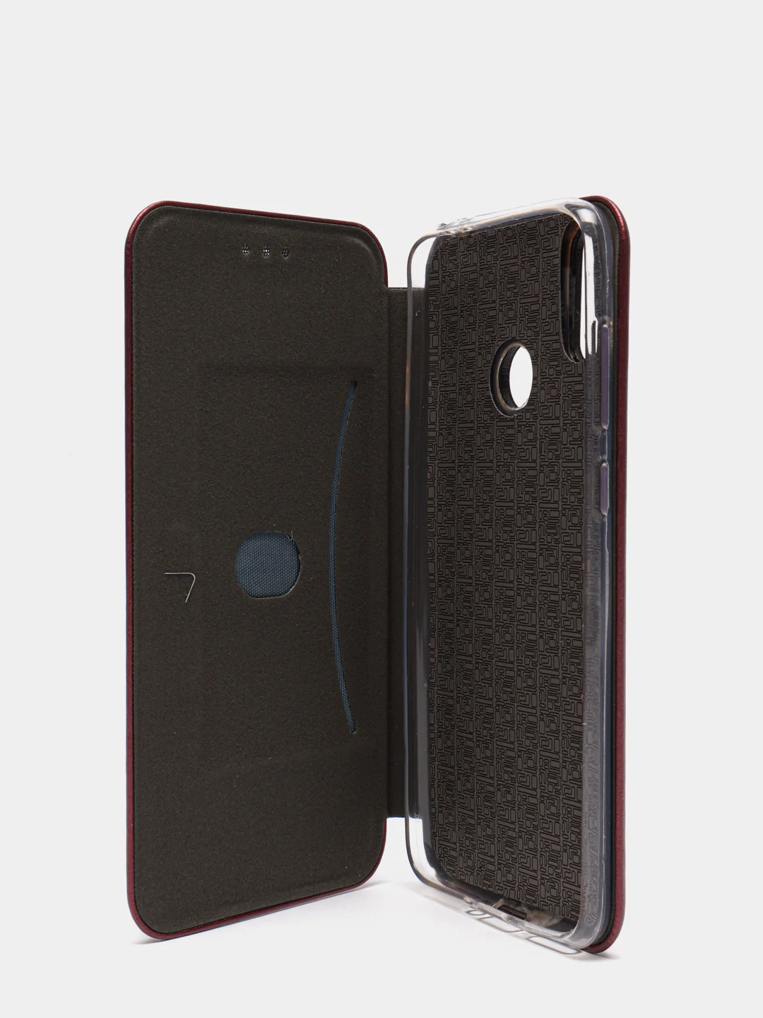 Пурпурный чехол книжка Huawei Honor 8C (Хуавей Хонор 8С)