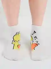 Белый носки унисекс, 36-40
