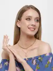 Золотой цепь женская многослойная