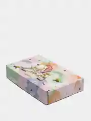 Кораллово-розовый картонная подарочная складная коробка, 3 размера