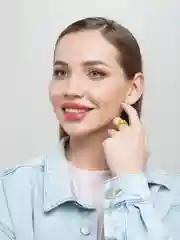 Оливковый кольцо из бисера "Смайл"