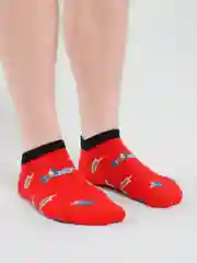 Красный носки унисекс, короткие