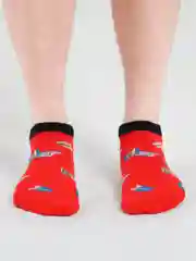 Красный носки унисекс, короткие