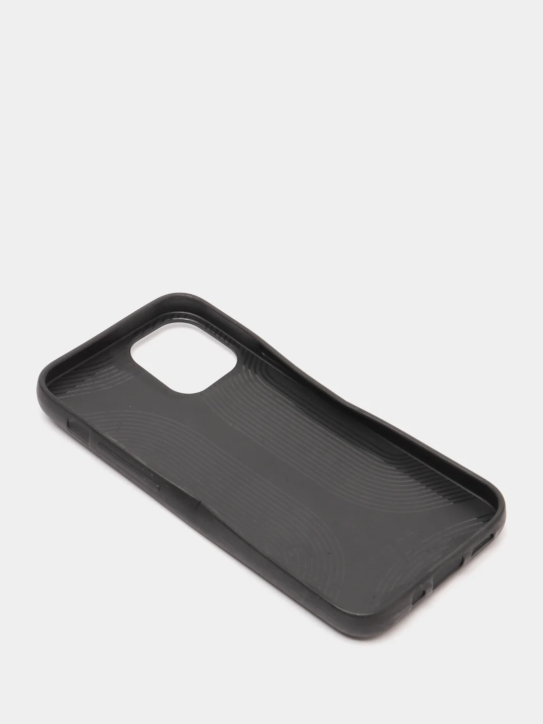 Черный чехол iPhone 12 Mini, 12 / 12 Pro, 12 Pro Max силиконовый "под кожу"