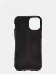 Черный чехол iPhone 12 Mini, 12 / 12 Pro, 12 Pro Max силиконовый "под кожу"