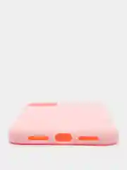 Оранжевый чехол для iPhone (Айфон) 11 силиконовый, синий