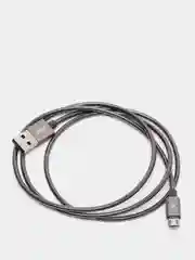 Черный кабель зарядки особопрочный Remax Silver Serpent RC-080