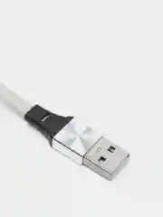 Серый usb кабель Lighting, Type-C, Micro USB, 2.4A, 1.2 м, ASPOR A160