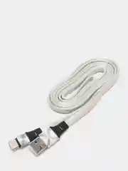 Серый usb кабель Lighting, Type-C, Micro USB, 2.4A, 1.2 м, ASPOR A160