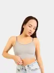Серый топ женский