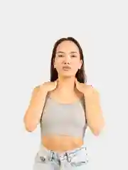 Серый топ женский