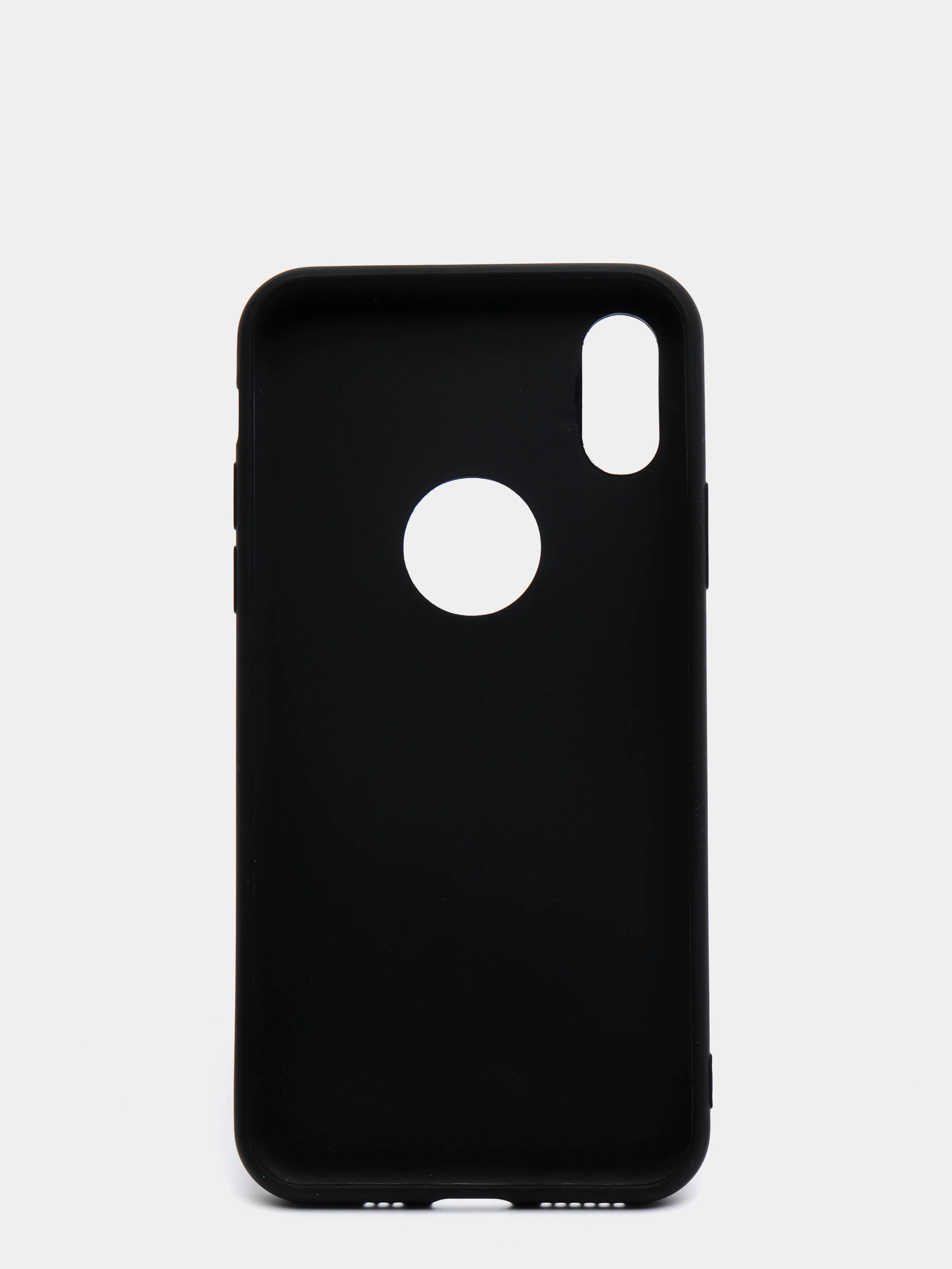 Угольный чехол Apple iPhone X / Xs силиконовый, цветной, матовый