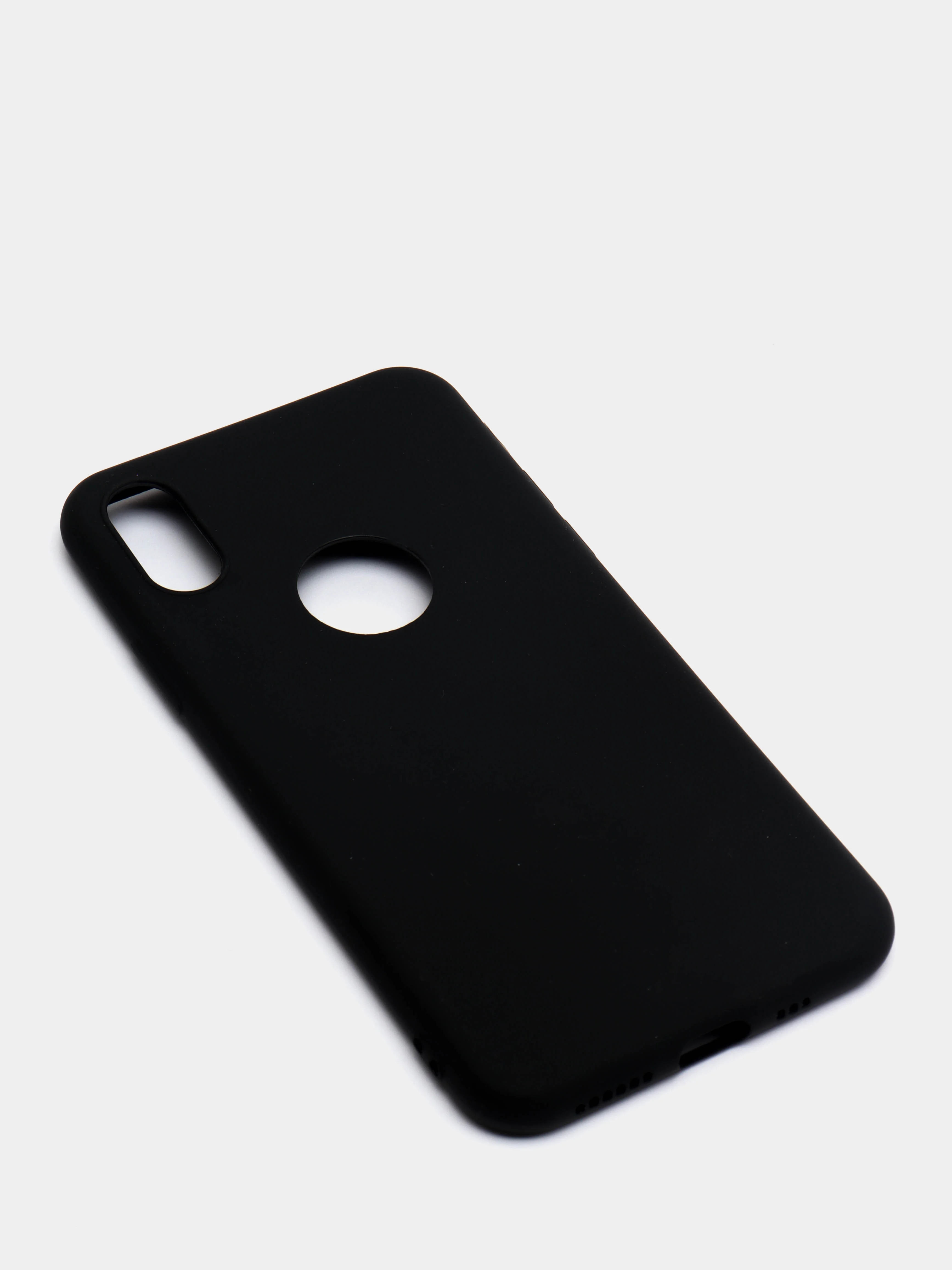 Угольный чехол Apple iPhone X / Xs силиконовый, цветной, матовый