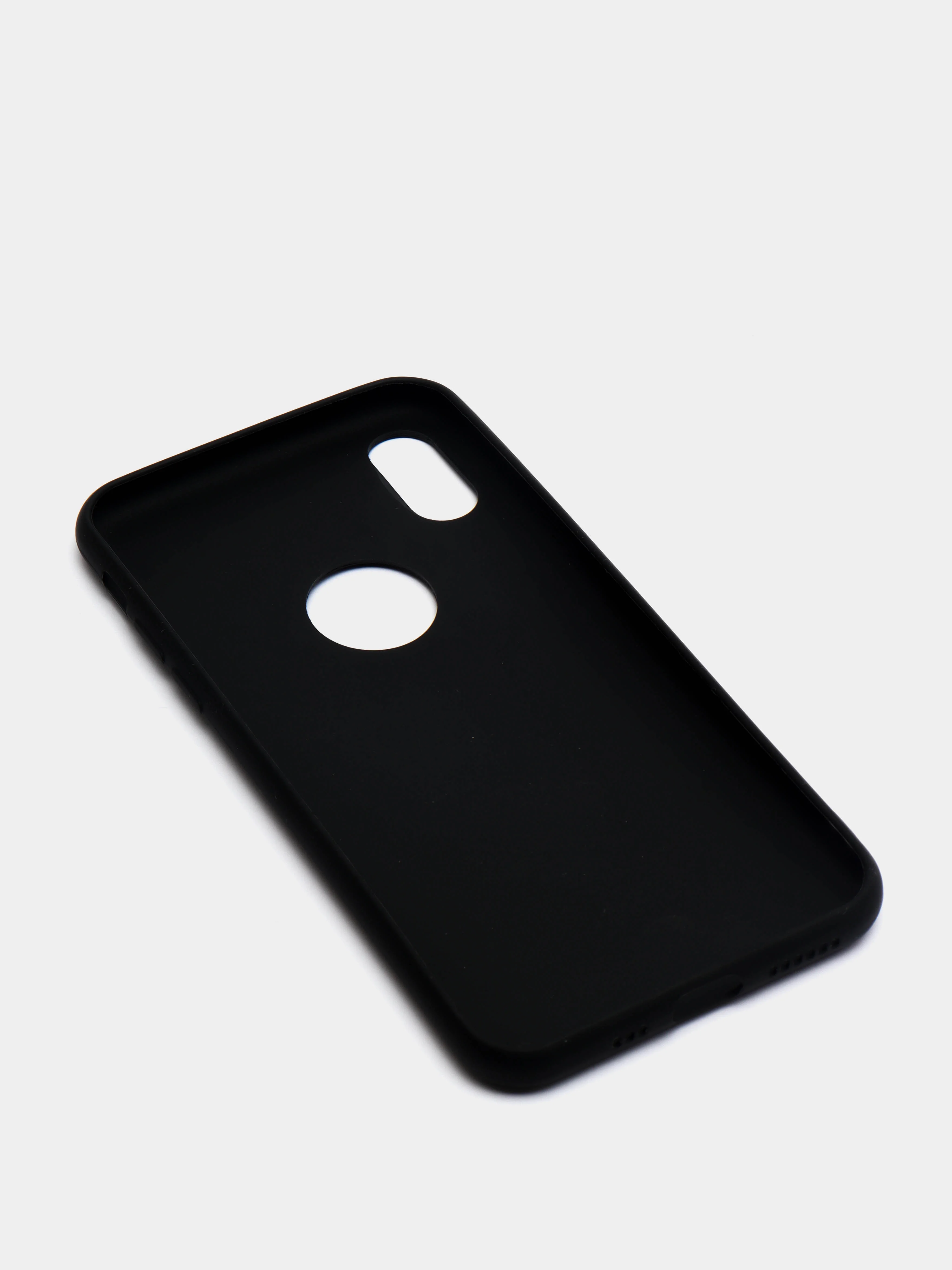 Угольный чехол Apple iPhone X / Xs силиконовый, цветной, матовый