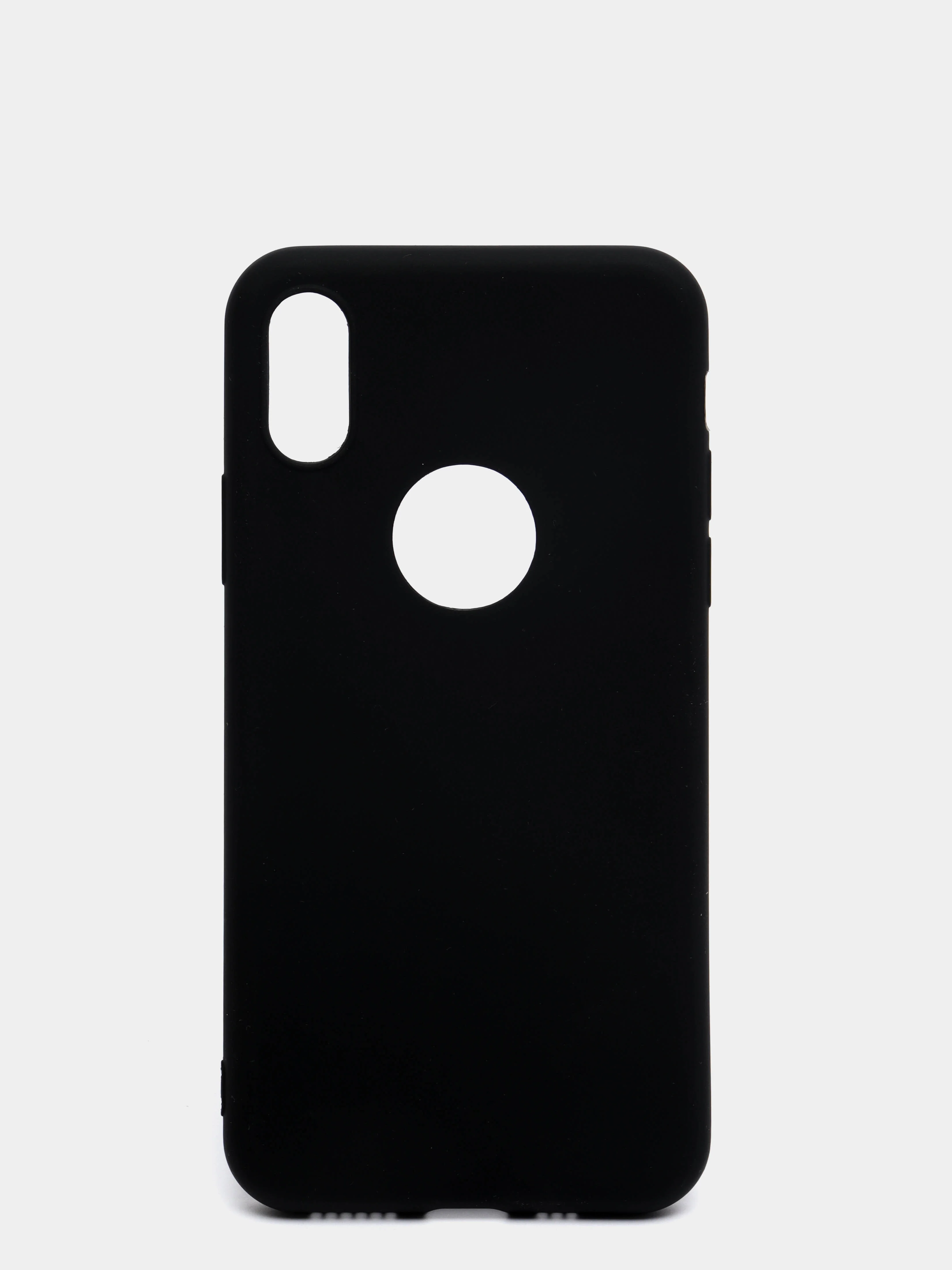Угольный чехол Apple iPhone X / Xs силиконовый, цветной, матовый