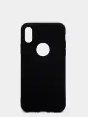 Угольный чехол Apple iPhone X / Xs силиконовый, цветной, матовый