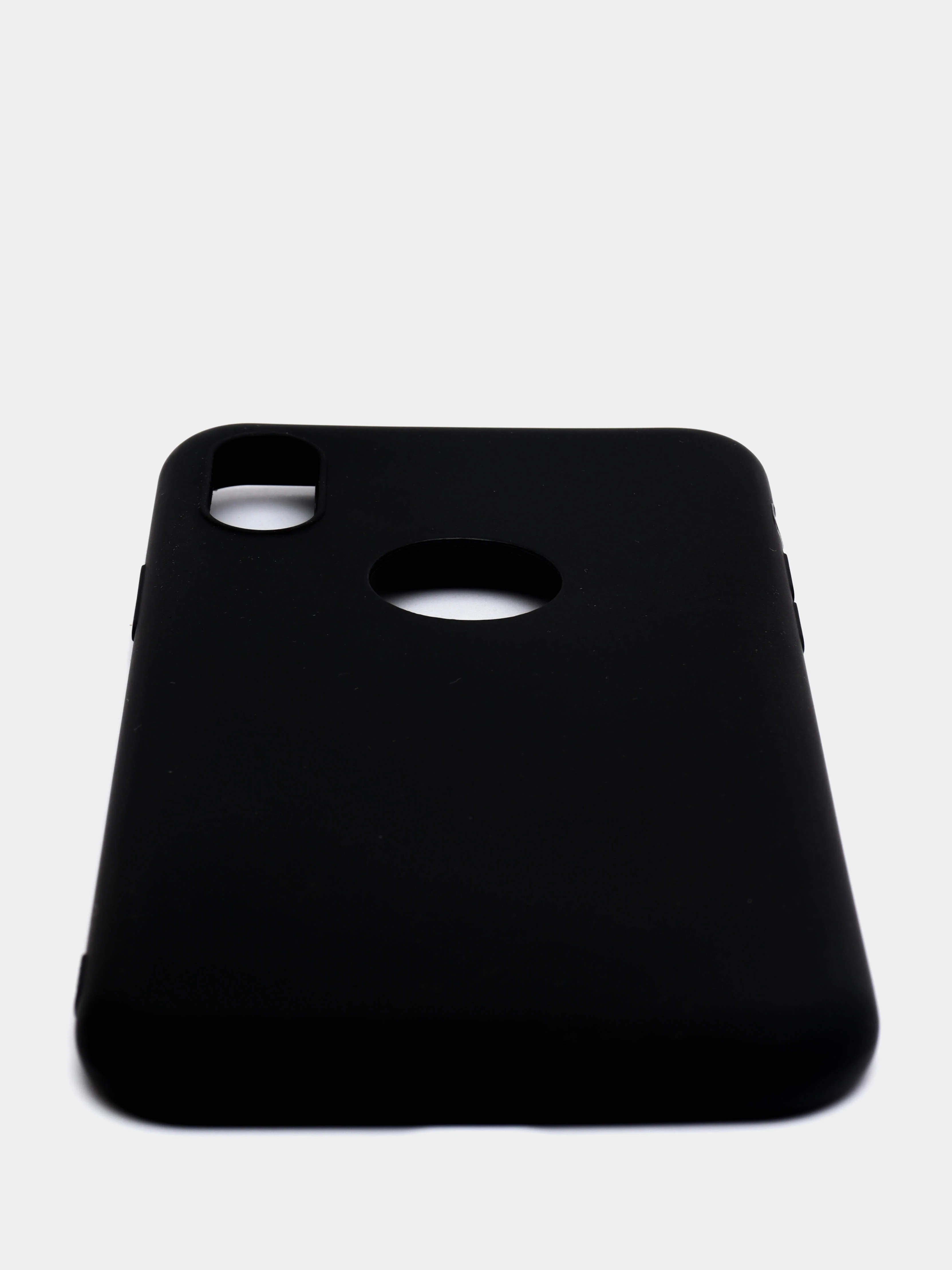 Угольный чехол Apple iPhone X / Xs силиконовый, цветной, матовый