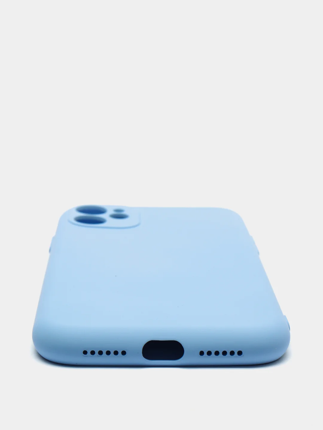 Небесно-голубой чехол для iPhone 11 / XR / 7 / 8 / SE2 / X / XS / 12 Pro Max, силиконовый