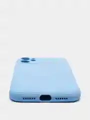 Небесно-голубой чехол для iPhone 11 / XR / 7 / 8 / SE2 / X / XS / 12 Pro Max, силиконовый