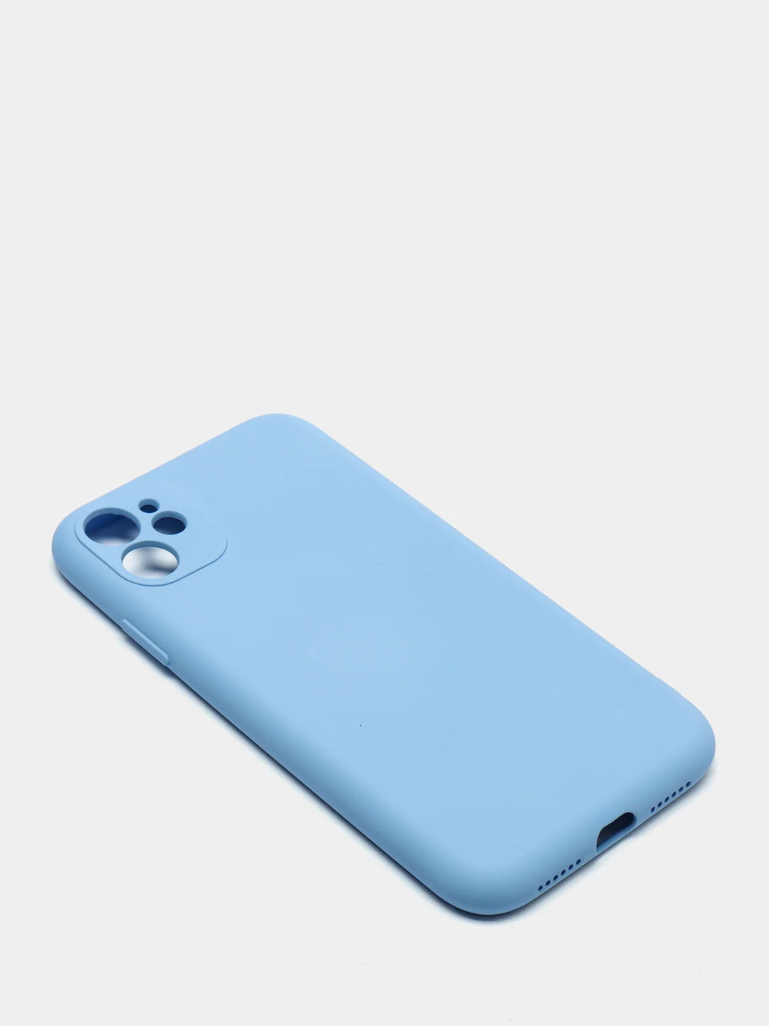 Небесно-голубой чехол для iPhone 11 / XR / 7 / 8 / SE2 / X / XS / 12 Pro Max, силиконовый