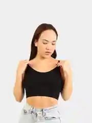 Черный топ женский