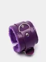 Фиолетовый мягкие наручники для БДСМ, на застежках