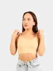 Бежевый топ женский
