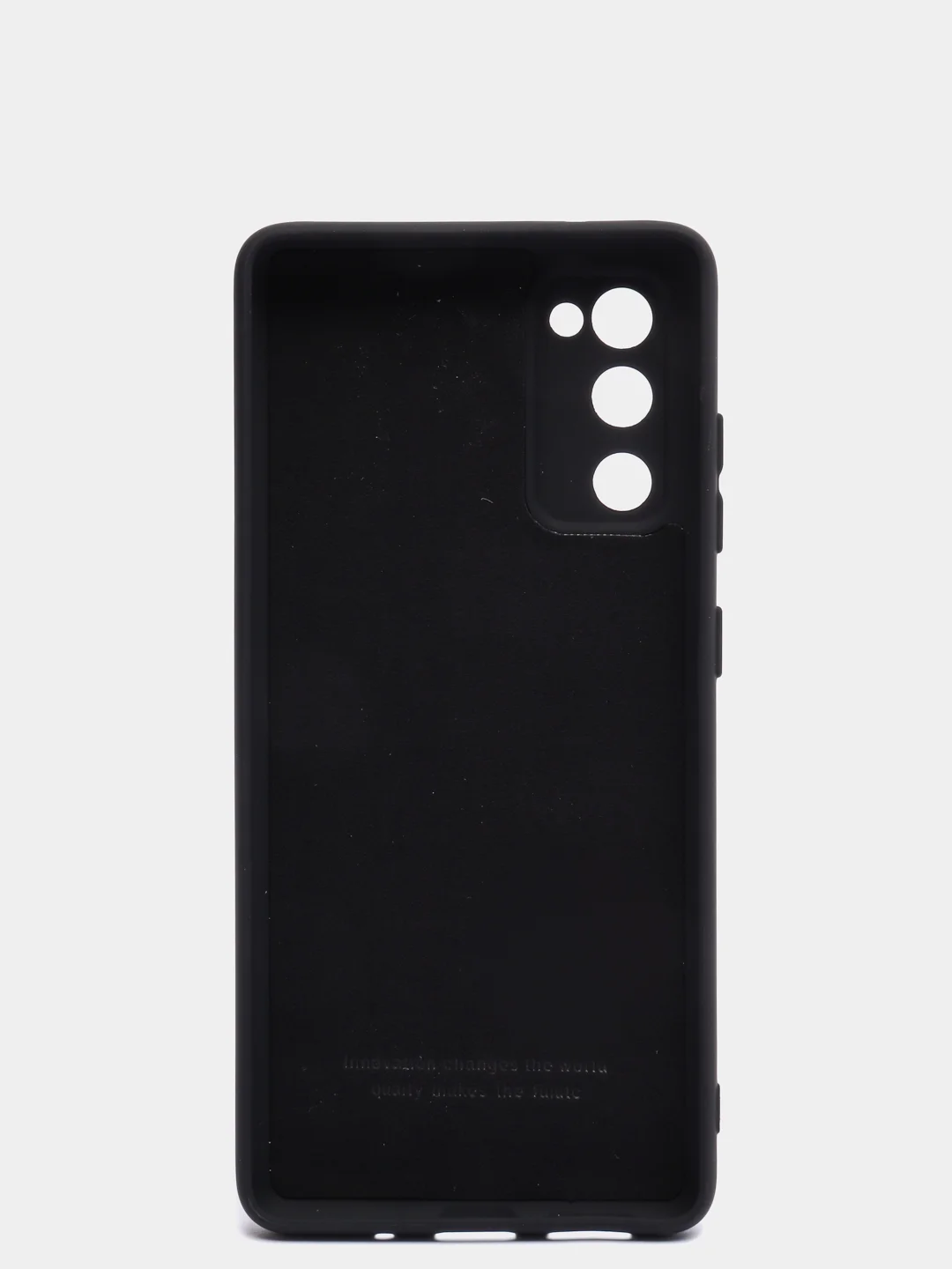 Черный чехол с бархатом внутри Samsung S20 FE