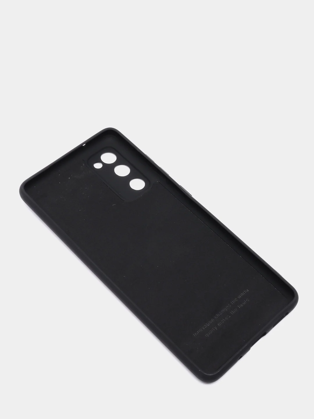 Черный чехол с бархатом внутри Samsung S20 FE