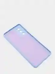 Голубой чехол с бархатом внутри Samsung S20 FE