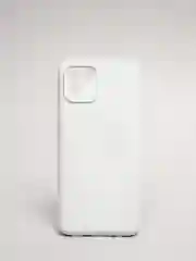 Белый чехол Samsung A03 c защитой камеры и бархатом внутри
