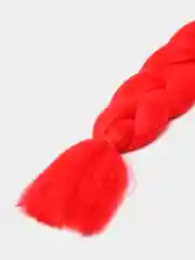 Красный канекалон для волос
