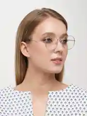 Серебряный имиджевые очки без диоптрий