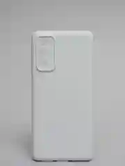 Белый чехол с бархатом внутри Samsung S20 FE