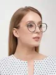 Черный имидживые очки без диоптрий женские